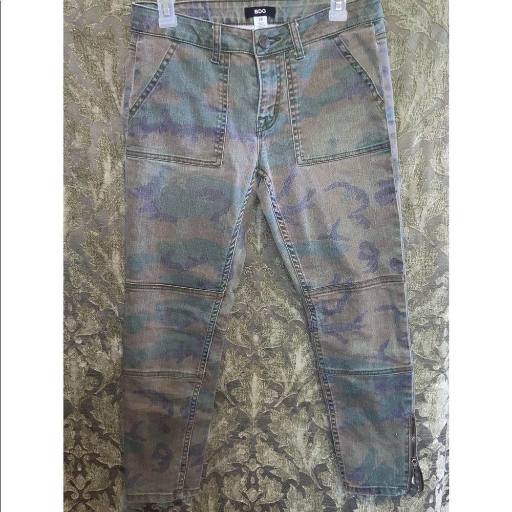 BDG camo skinny cargo pants